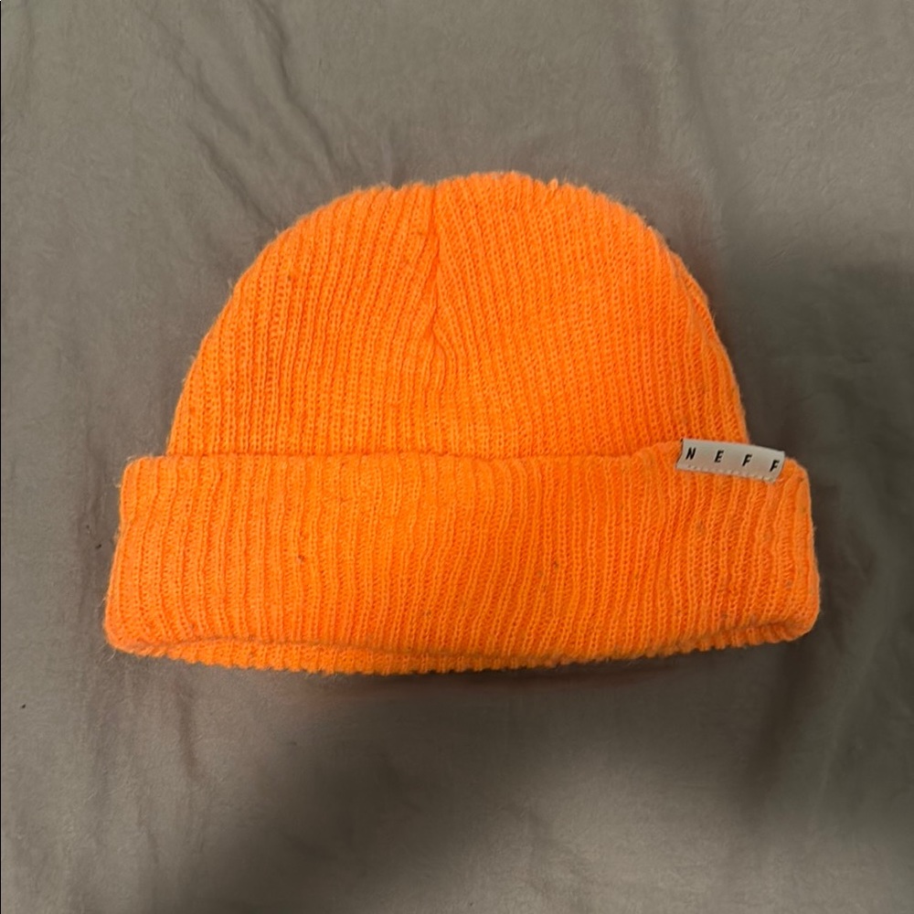 Neff Vibrant Orange Knit Hat